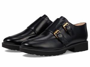 コールハーン レディース オックスフォード シューズ Greenwich Monk Strap Oxford Black Leather