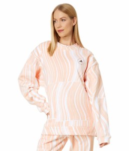 アディダス レディース パーカー・スウェット アウター TrueCasuals Graphic Sweatshirt HS0986 Blush Pink/White