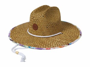 ロキシー レディース 帽子 アクセサリー Pina To My Colada Straw Hat Snow White Pualani Combo