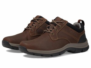 クラークス メンズ スニーカー シューズ Walpath Low Brown Leather