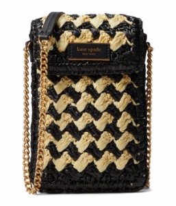 ケイトスペード レディース ハンドバッグ バッグ Summer Crossbody Striped Crochet North/South Phone Crossbody Black Multi