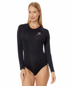 ロキシー レディース 上下セット 水着 Essentials Long Sleeve One-Piece Swimsuit Anthracite