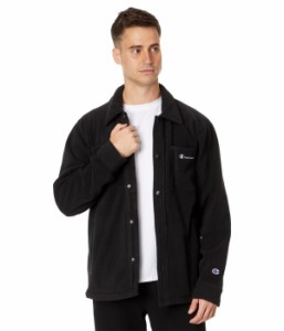 チャンピオン メンズ コート アウター Explorer Fleece Shirt Jacket Black
