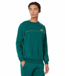 プーマ メンズ パーカー・スウェット アウター Essentials+ Minimal Gold Crew Sweatshirt Malachite