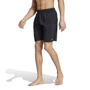 アディダス メンズ ハーフパンツ・ショーツ 水着 Solid CLX Classic-Length Swim Shorts Black/Lucid Lemon