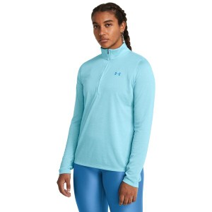 アンダーアーマー レディース シャツ トップス Tech 1/4 Zip Twist Sky Blue/Capri