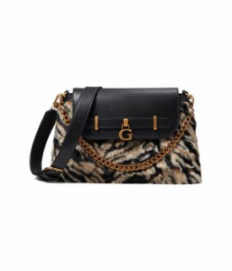 ゲス レディース ハンドバッグ バッグ Bergen Crossbody Flap Tiger