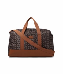 トミー ヒルフィガー レディース ボストンバッグ バッグ Kayna II Convertible Weekender TH Bias Smooth Nylon Dark Chocolate Tonal