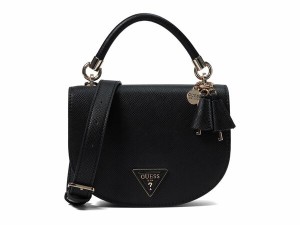 ゲス レディース ハンドバッグ バッグ Gizele Mini Saddle Crossbody Black