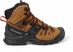 サロモン メンズ ブーツ・レインブーツ シューズ Quest 4 GORE-TEX Hiking Boots - Men's RUBBER/BLACK/FIERY RED