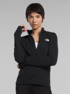 ノースフェイス レディース パーカー・スウェット アウター Sunriser Quarter-Zip Pullover - Women's TNF BLACK