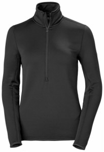 ヘリーハンセン レディース シャツ トップス Odin Power Stretch Half-Zip Base Layer Top - Women's BLACK