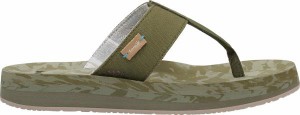 サヌーク レディース サンダル シューズ Islay ST+ Stripe Flip-Flops - Women's DARK OLIVE