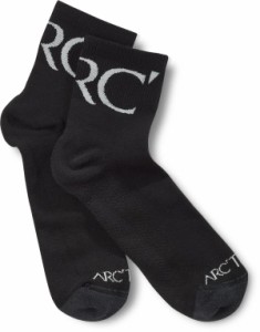 アークテリクス メンズ 靴下 アンダーウェア Merino Wool Quarter Crew Socks BLACK