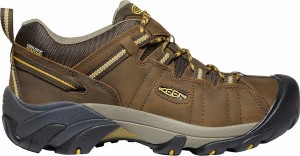 キーン メンズ スニーカー シューズ Targhee II Waterproof Hiking Shoes - Men's CASCADE BROWN/GOLDEN YELLOW