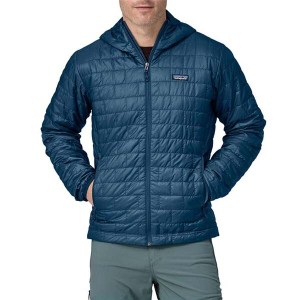 パタゴニア メンズ ジャケット・ブルゾン アウター Patagonia Nano PuffR Hoodie Lagom Blue