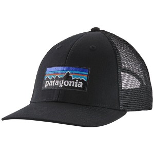 パタゴニア メンズ 帽子 アクセサリー Patagonia P-6 Logo LoPro Trucker Hat Black