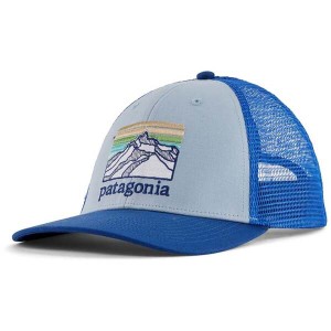 パタゴニア メンズ 帽子 アクセサリー Patagonia P-6 Logo LoPro Trucker Hat Steam Blue