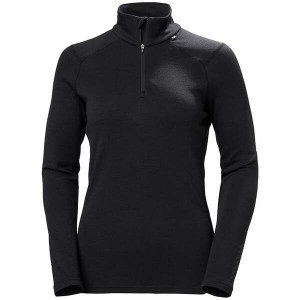 ヘリーハンセン レディース シャツ トップス Helly Hansen Lifa Merino Midweight 1/2 Zip Baselayer Top - Women's Black