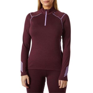 ヘリーハンセン レディース シャツ トップス Helly Hansen Lifa Merino Midweight 1/2 Zip Baselayer Top - Women's Hickory