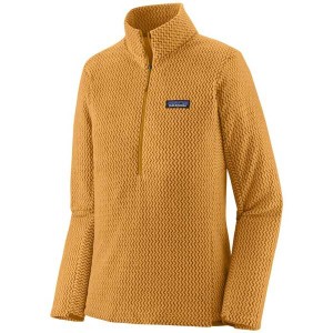 パタゴニア レディース パーカー・スウェット アウター Patagonia R1 Air Zip Neck Top - Women's Pufferfish Gold