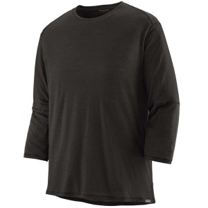 パタゴニア メンズ Tシャツ トップス Patagonia Merino 3/4 Sleeve Jersey Black