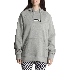 バンズ メンズ パーカー・スウェット アウター Vans Versa Standard Hoodie Cement Heather/Checkerboard