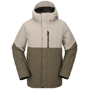 ボルコム メンズ ジャケット・ブルゾン アウター Volcom L GORE-TEX Jacket Dark Khaki