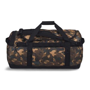 ノースフェイス メンズ ボストンバッグ バッグ The North Face Base Camp Duffle Bag - L Utility Brown/Camo Texture Print/TNF Black