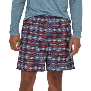 パタゴニア メンズ ハーフパンツ・ショーツ 水着 Patagonia Baggies 7" Shorts - Men's Coast Highway Multi/Sumac Red