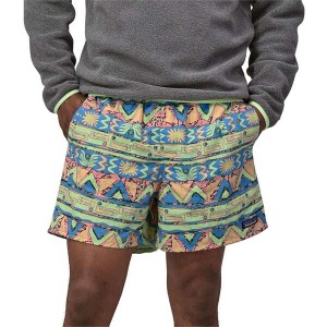 パタゴニア メンズ ハーフパンツ・ショーツ 水着 Patagonia Baggies 5" Shorts - Men's High Hopes Geo: Salamander Green