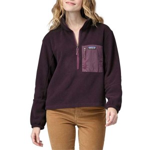 パタゴニア レディース パーカー・スウェット アウター Patagonia Microdini 1/2 Zip Pullover - Women's Obsidian Plum