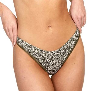 ルーカ レディース ボトムスのみ 水着 RVCA Blocked Hi Leg Bikini Bottoms - Women's Micro Cat Olive