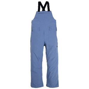 バートン メンズ カジュアルパンツ ボトムス Burton Snowdial Bib Pants Slate Blue