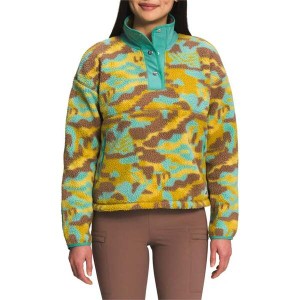 ノースフェイス レディース パーカー・スウェット アウター The North Face Printed Cragmont 1/4 Snap Fleece - Women's Wasabi Dazzle