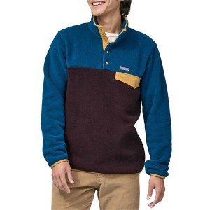 パタゴニア メンズ パーカー・スウェット アウター Patagonia Lightweight Synchilla Snap-T Pullover Obsidian Plum