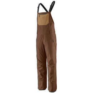 パタゴニア メンズ カジュアルパンツ ボトムス Patagonia Powder Town Bibs Moose Brown