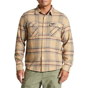 ブリクストン メンズ シャツ トップス Brixton Bowery Long-Sleeve Flannel - Men's Sand/Off White/Terracotta