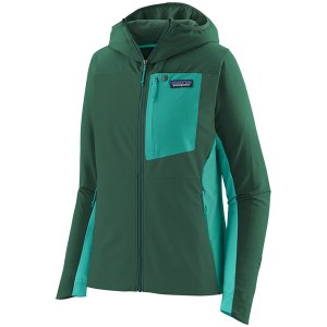 パタゴニア レディース パーカー・スウェット アウター Patagonia R1 CrossStrata Hoodie - Women's Conifer Green