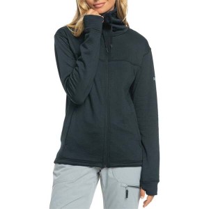 ロキシー レディース パーカー・スウェット アウター Roxy Vertere Full Zip Fleece - Women's True Black