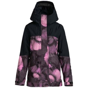 ロキシー レディース ジャケット・ブルゾン アウター Roxy Glade GORE-TEX Printed Jacket - Women's True Black/Pansy Pansy