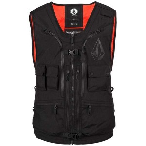 ボルコム メンズ ジャケット・ブルゾン アウター Volcom Iguchi Slack Vest Black
