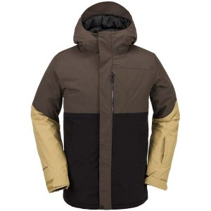 ボルコム メンズ ジャケット・ブルゾン アウター Volcom L GORE-TEX Jacket Brown