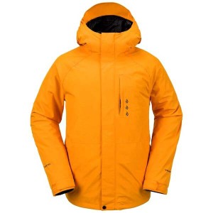 ボルコム メンズ ジャケット・ブルゾン アウター Volcom Dua Insulated GORE-TEX Jacket Gold