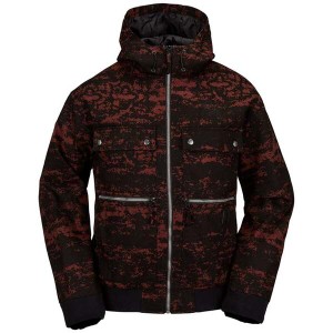 ボルコム メンズ ジャケット・ブルゾン アウター Volcom Dustbox Jacket Maroon Camo