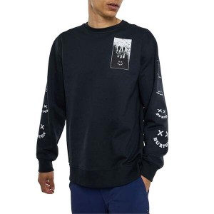 バートン メンズ パーカー・スウェット アウター Burton Skeleton Key 24 Fleece Crewneck True Black