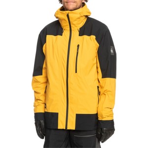 クイックシルバー メンズ ジャケット・ブルゾン アウター Quiksilver Ultralight GORE-TEX Jacket Mineral Yellow