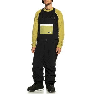 クイックシルバー メンズ カジュアルパンツ ボトムス Quiksilver Fly High Bib Pants True Black