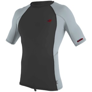 オニール メンズ トップのみ 水着 O'Neill Premium Skins Short Sleeve Rashguard Raven/Cool Gray/Cool Gray