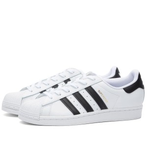 アディダス レディース スニーカー シューズ Adidas Superstar W White & Core Black